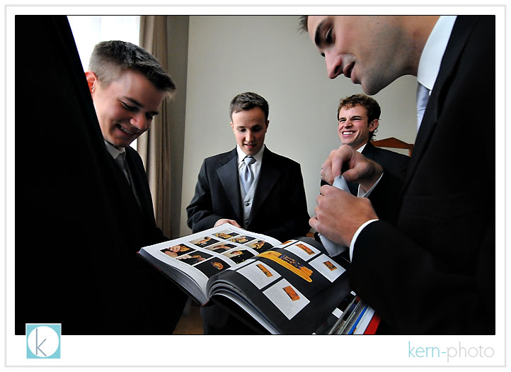 cramming for the final exam of all final exams... learning to tie the tie of all ties (the wedding tux tie).