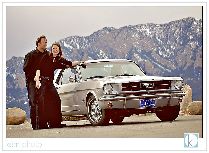 1965 ford mustang with flatirons in background kern photo