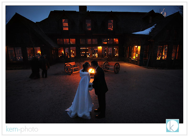  the beautiful grounds set the stage for this twilight romantic moment by kern photo