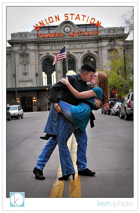 denver union station engagement session with shawn & katie by kern photo