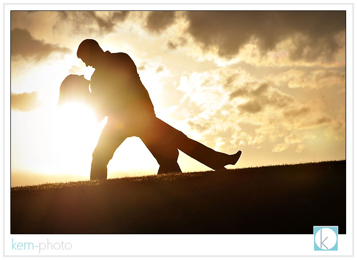 sunset engagement photo session of katie & shawn in denver, colorado by kern photo