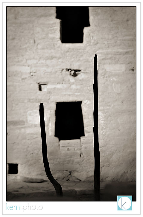 detail of ladder, the balcony house at mesa verde national park by kern-photo with nikon d300