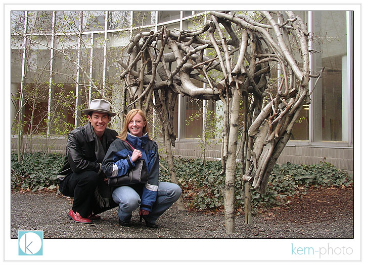 r. j. & nicole at denver art museum first kiss