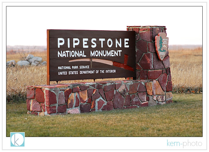 pipestone national monument sign