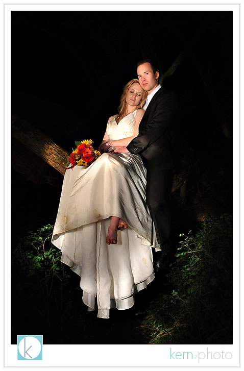 sara & eric light painting trash the dress in bellingham by kern-photo