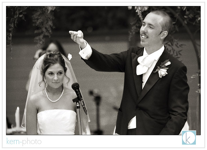 shara & asher wrote their own vows, which left few dry faces. at the end of the ceremony, they released butterflies in memory of her grandfather.<br />