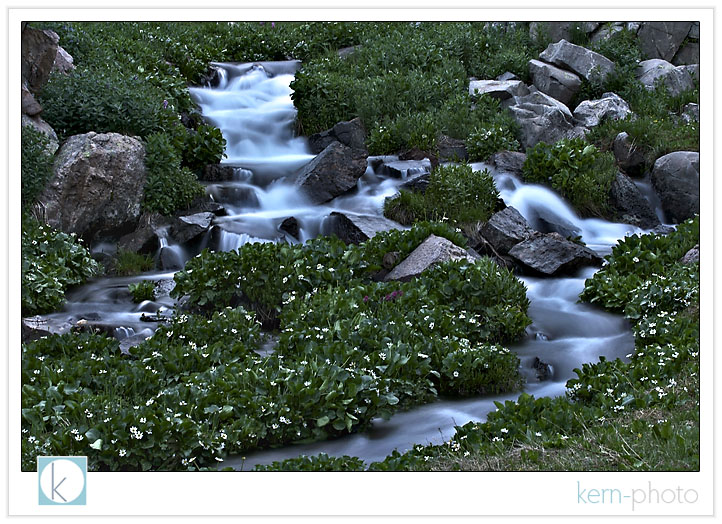 moutain stream long shutter exposure