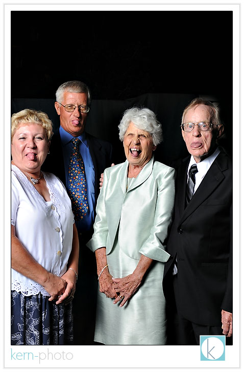 even grandparents and their friends enjoyed the fun-booth:
