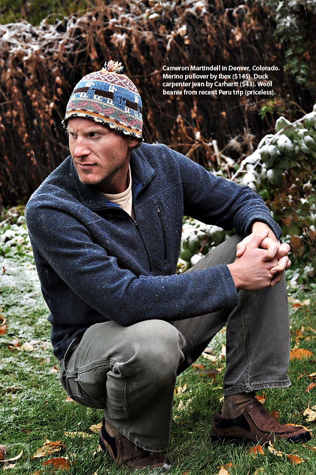 Here's Cameron Martindell modeling some cool outdoor clothes shot by Denver Photographer R. J. Kern. A goal this morning wasn't to create an image with drama, but rather an 100% organic, natural feel you'd find in Boulder....one where artificial light wasn't apparent, but still played a crucial component in the final image. Here's the final shot as it might appear in publication: