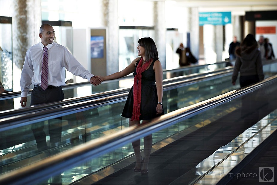 Engagement Session at Denver International Airport